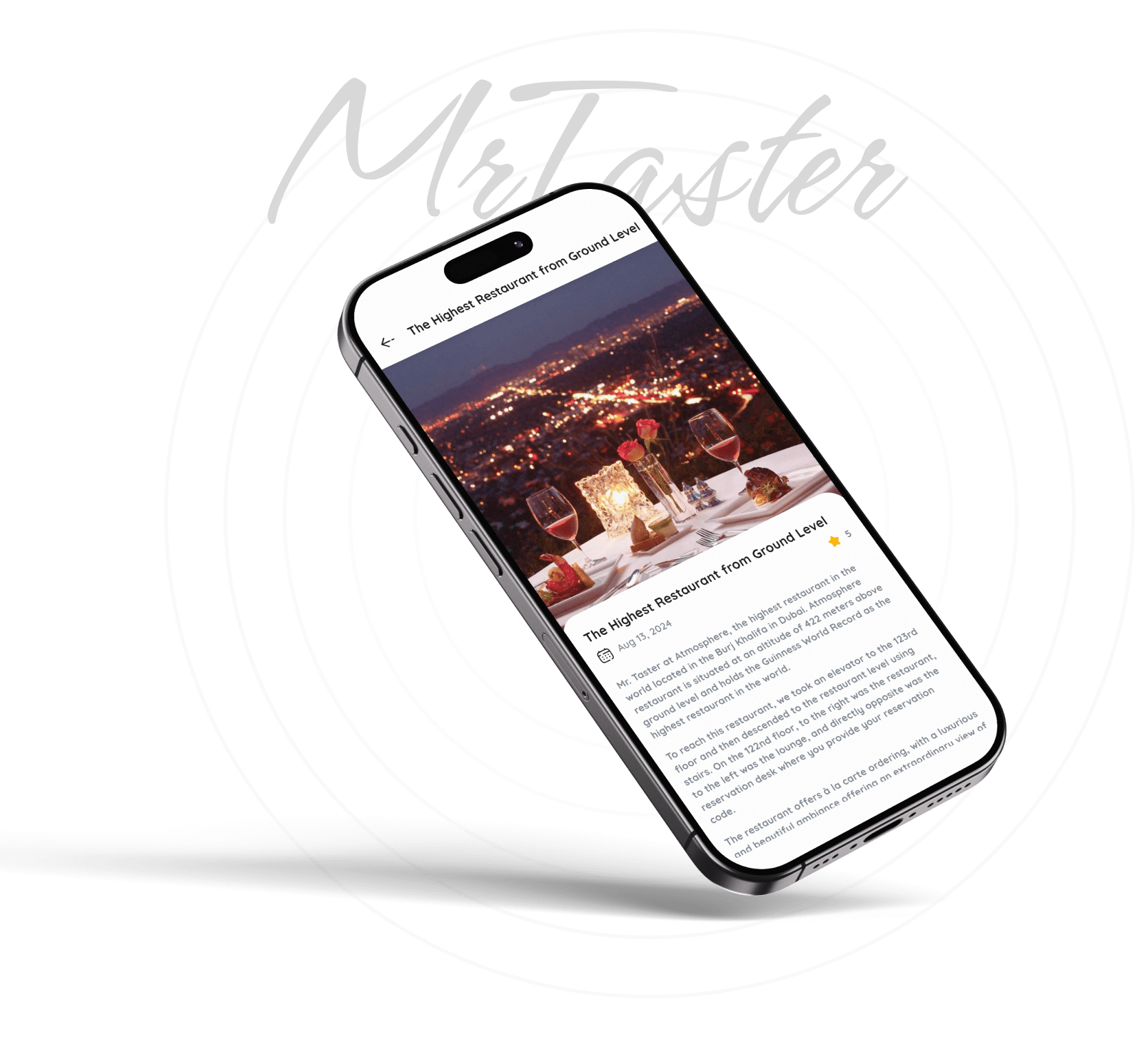 Mr Taster restaurant discovery experience